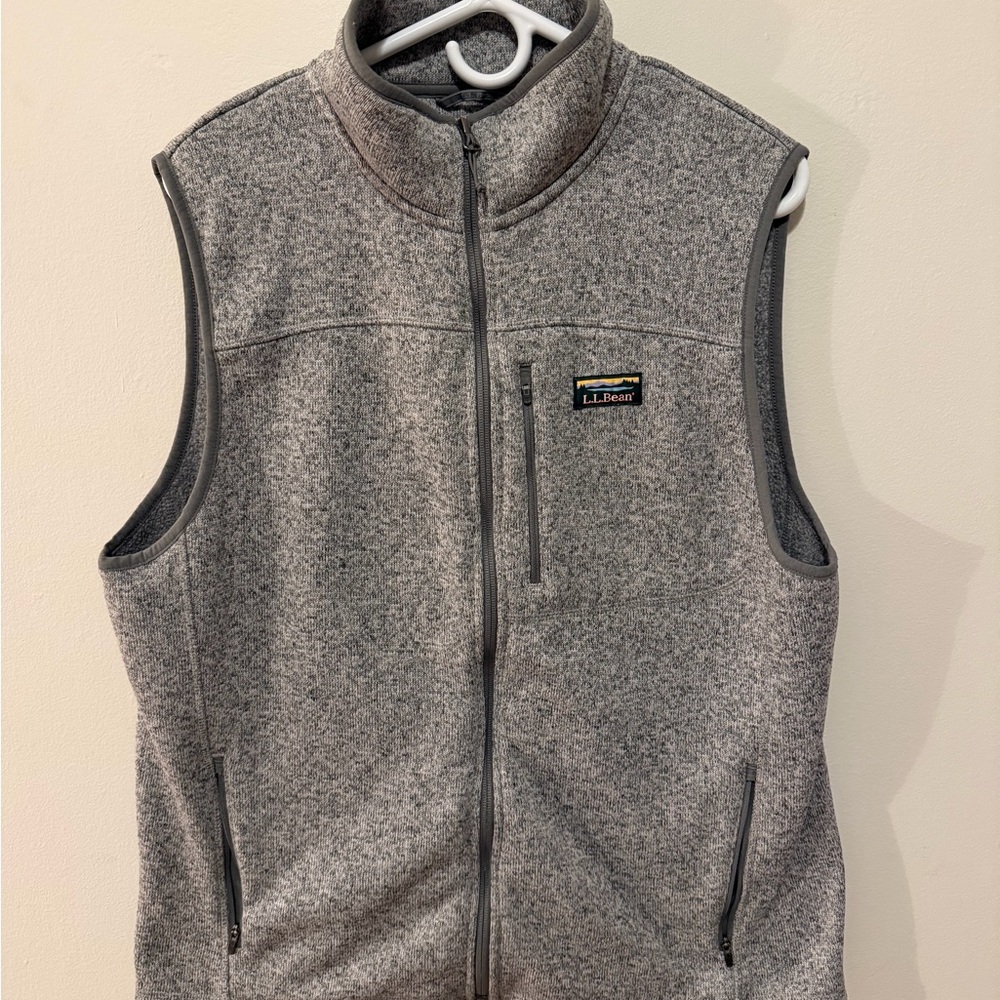 L.L. Bean Heather Gray Knit Sweater